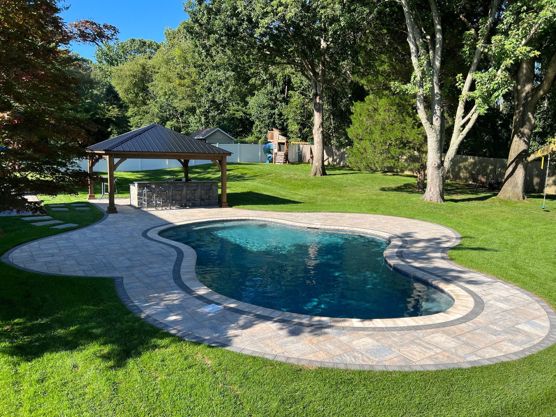 After Outdoor Living Spaces Construction — Middletown, NJ — Precision Landscape Contractors