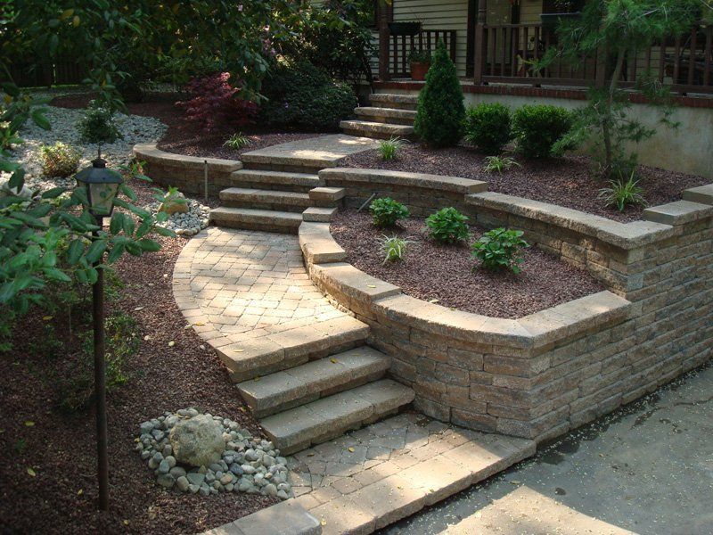 Stone Stairs — Middletown, NJ — Precision Landscape Contractors
