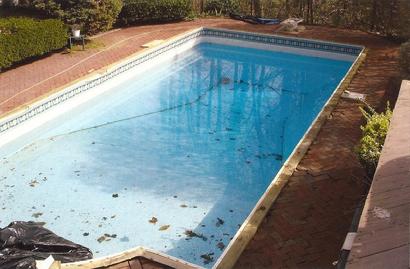 Pool Needs a Clean Up — Middletown, NJ — Precision Landscape Contractors