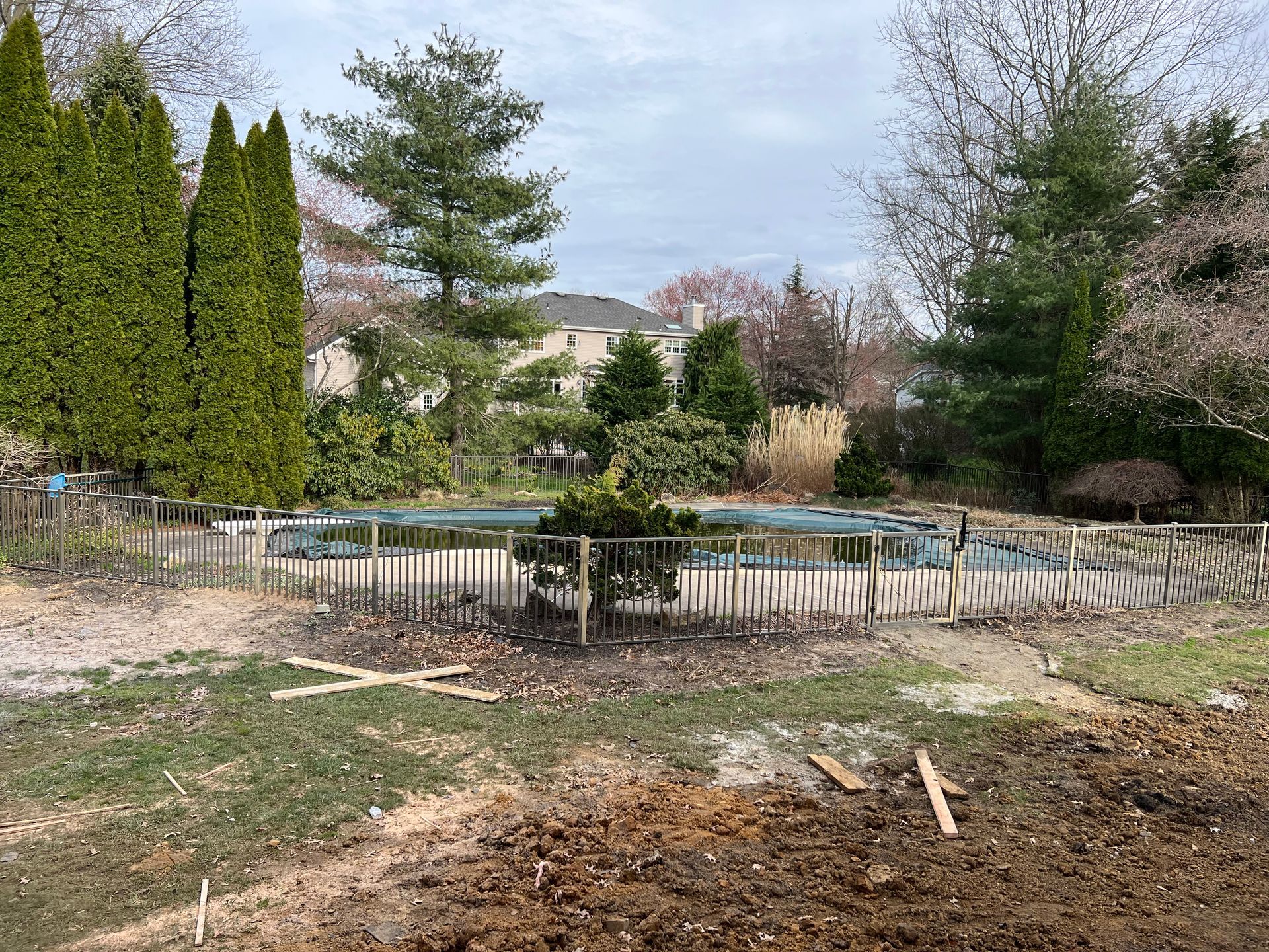 Before Outdoor Living Spaces Construction — Middletown, NJ — Precision Landscape Contractors