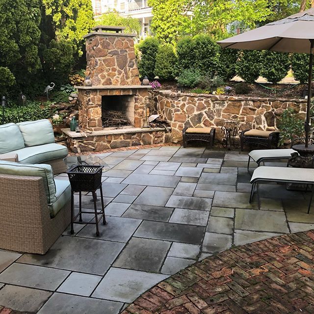 Outdoor Fireplace — Middletown, NJ — Precision Landscape Contractors
