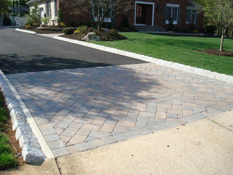 Red Brick Driveway — Middletown, NJ — Precision Landscape Contractors