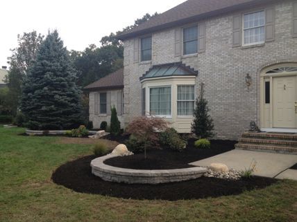 House Garden with Huge Tree — Middletown, NJ — Precision Landscape Contractors