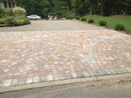 Stylish Stone Driveway — Middletown, NJ — Precision Landscape Contractors
