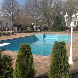 House with Pool — Middletown, NJ — Precision Landscape Contractors