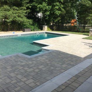 Swimming Pool Backyard — Middletown, NJ — Precision Landscape Contractors