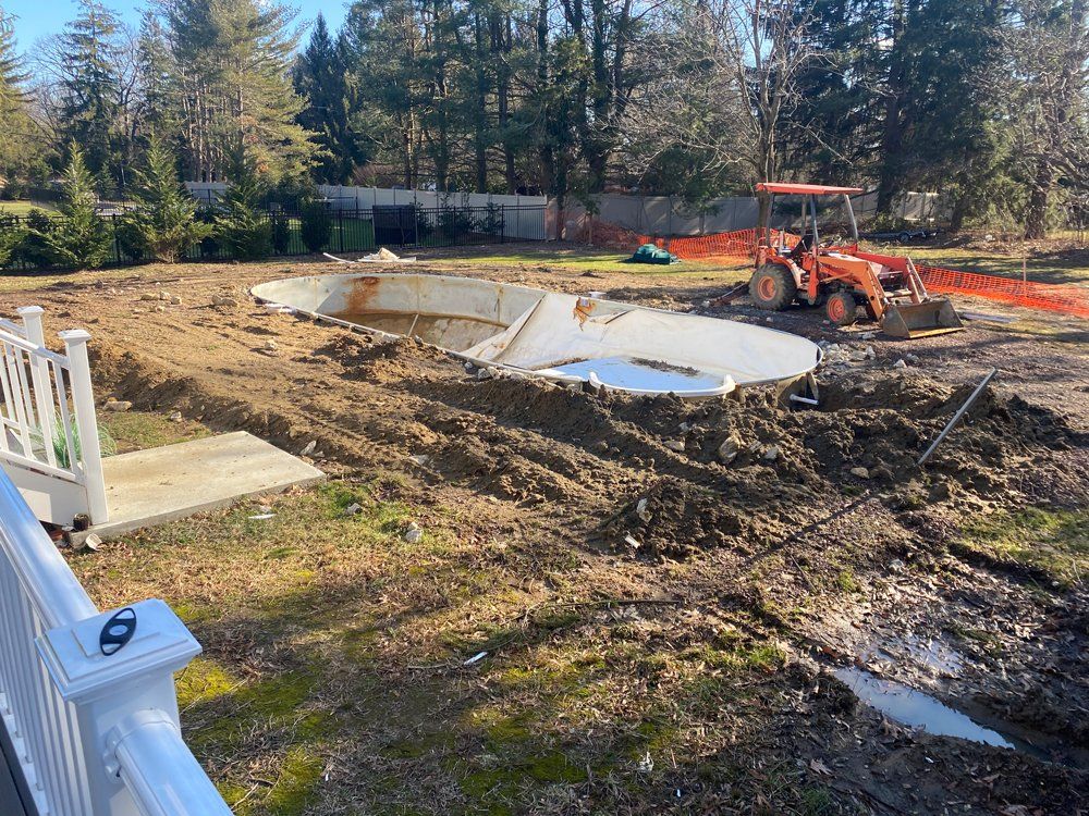Before Pool Construction — Middletown, NJ — Precision Landscape Contractors