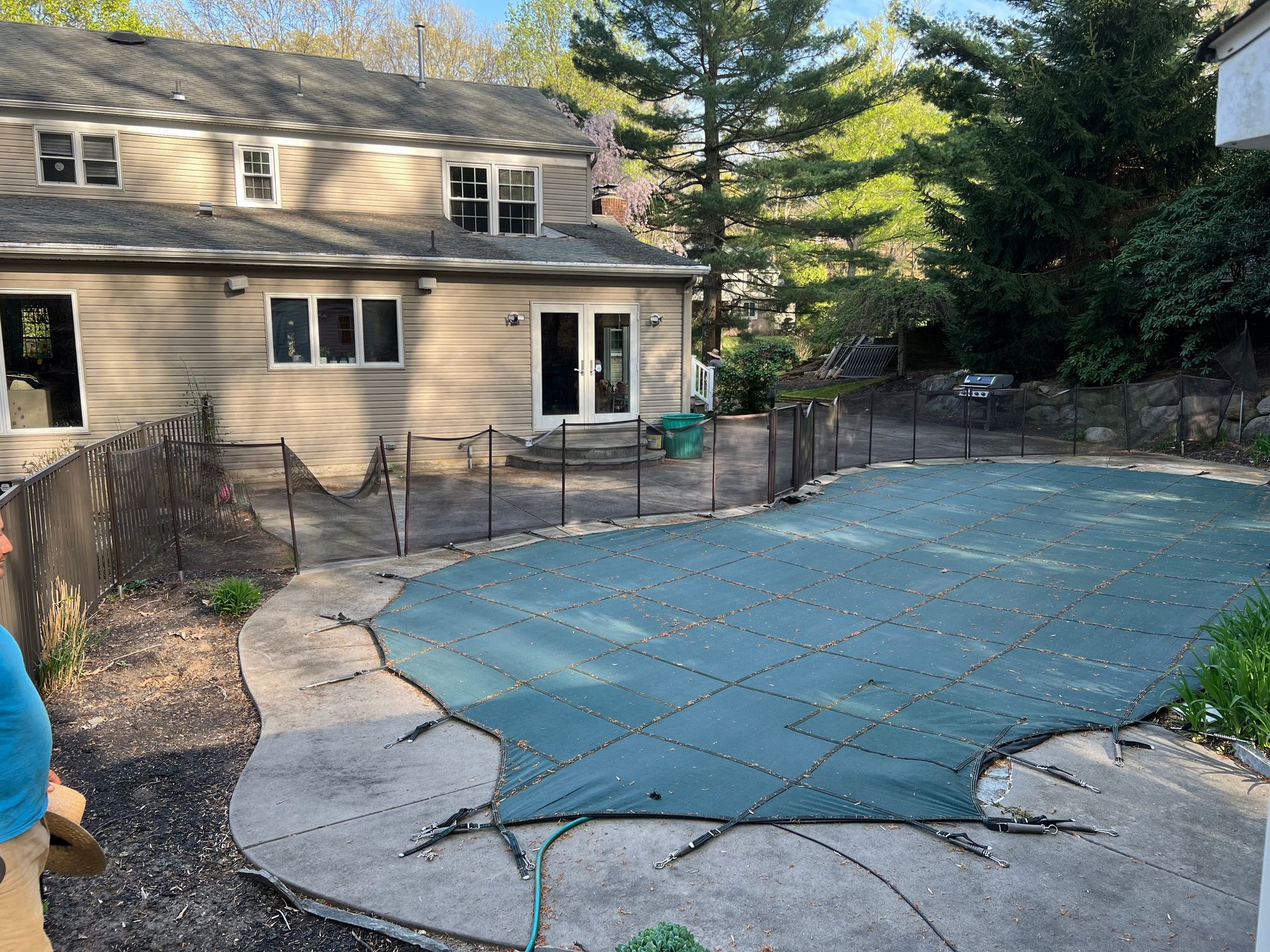 Before Outdoor Living Spaces Construction — Middletown, NJ — Precision Landscape Contractors