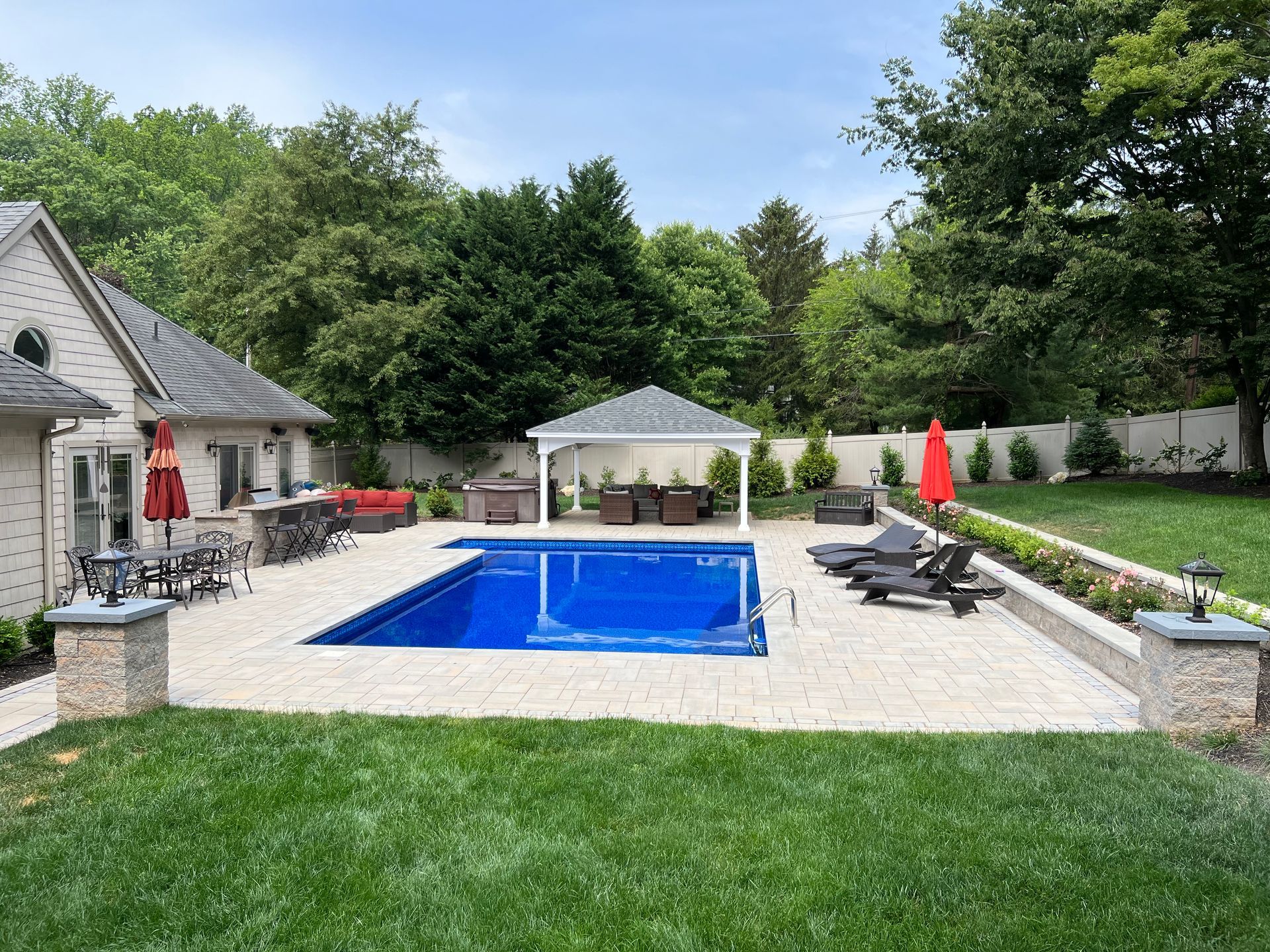 Blue Pool — Precision Landscape Contractors