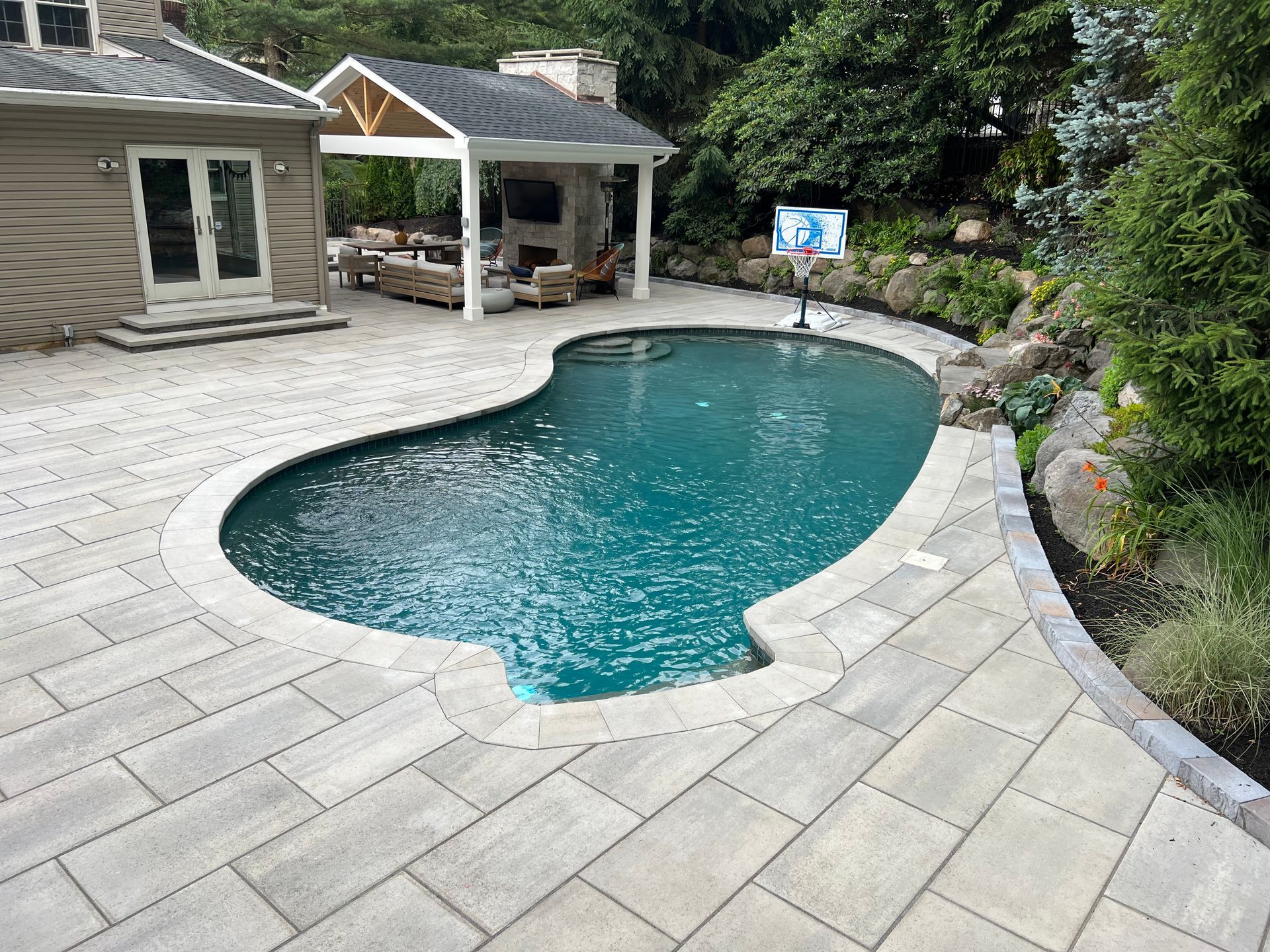 After Outdoor Living Spaces Construction — Middletown, NJ — Precision Landscape Contractors