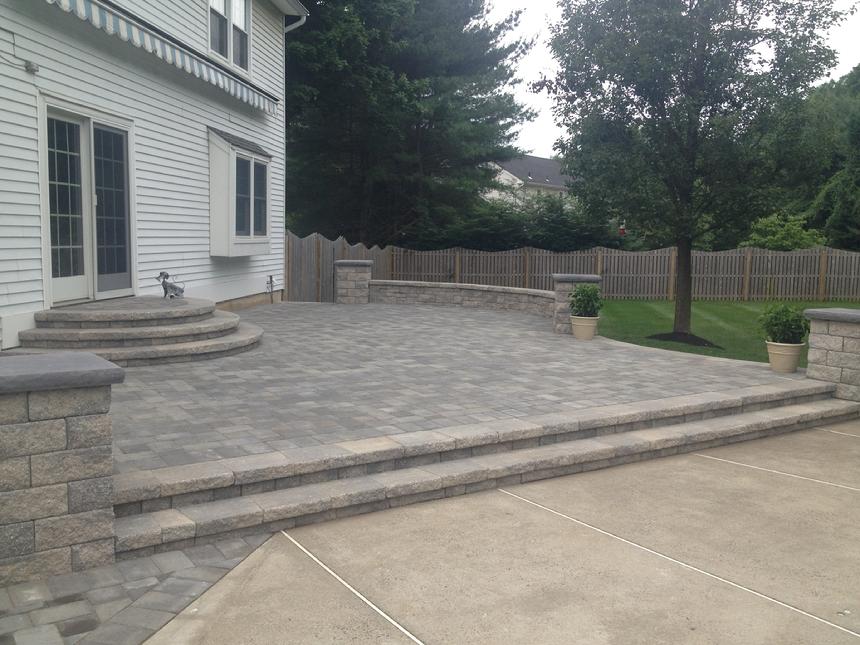 After Stone Patio and Steps Service — Middletown, NJ — Precision Landscape Contractors