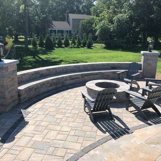 Patio with Chairs — Middletown, NJ — Precision Landscape Contractors