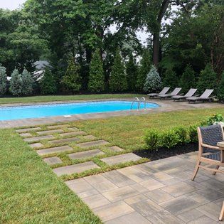 Pool Walkway — Middletown, NJ — Precision Landscape Contractors