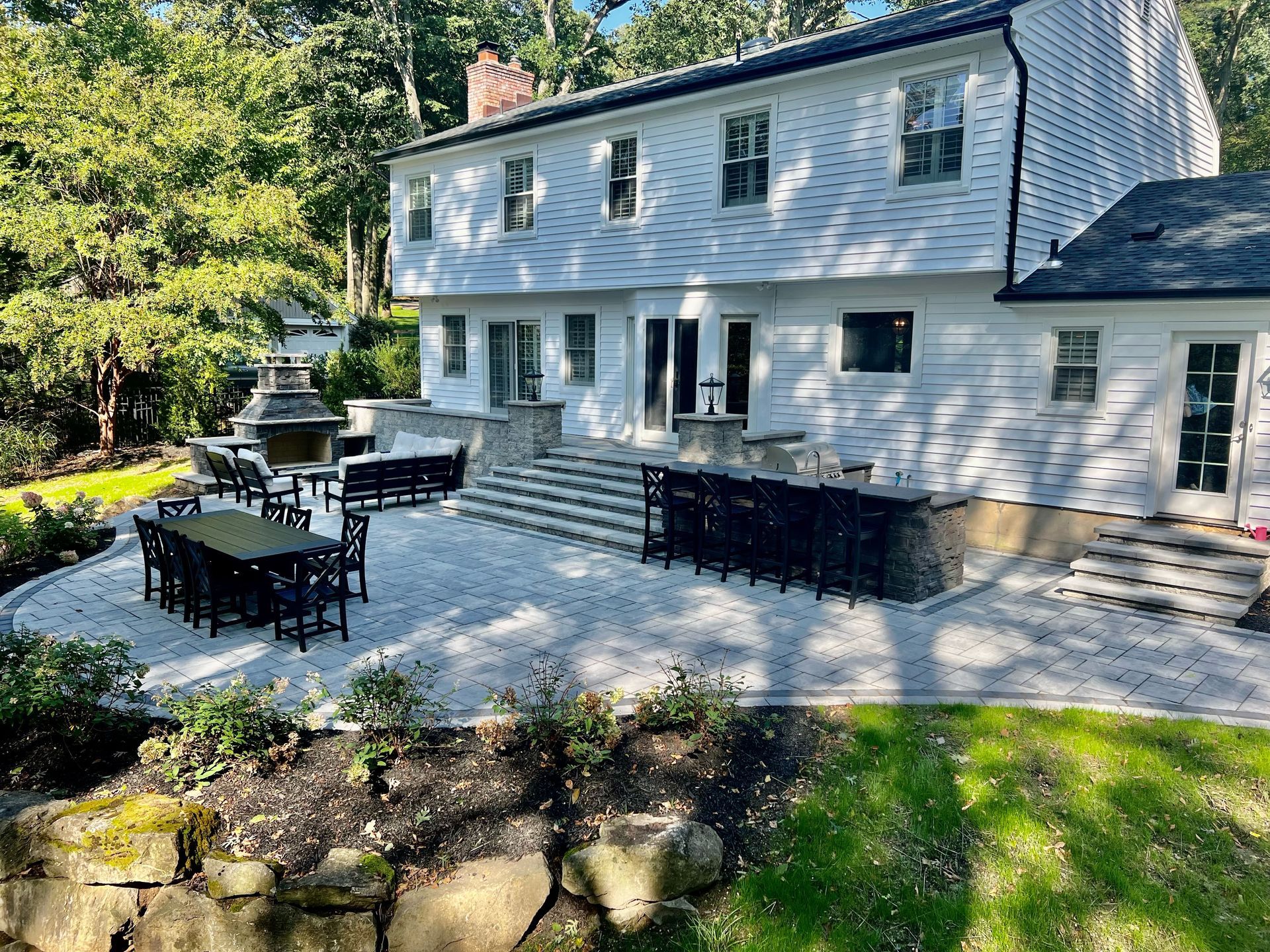 Patios with Chairs and Tables — Middletown, Nj — Precision Landscape Contractors