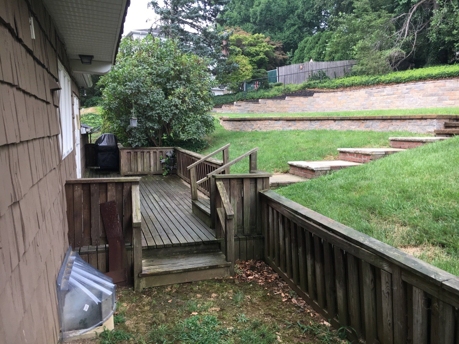Before Adding Backyard Grass — Middletown, NJ — Precision Landscape Contractors