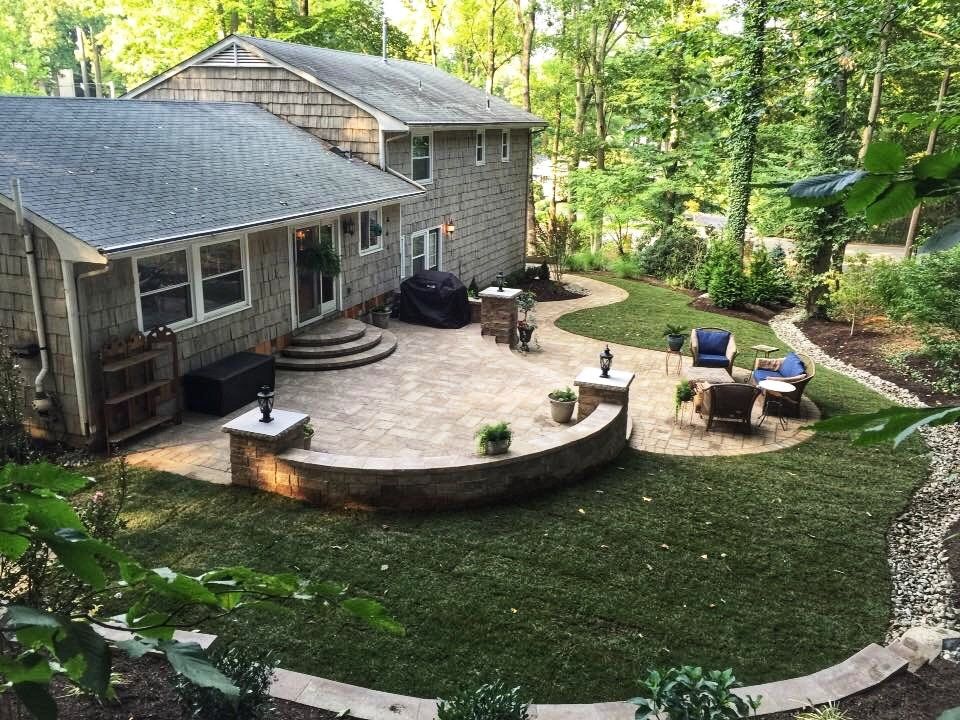 After Adding Backyard Grass — Middletown, NJ — Precision Landscape Contractors