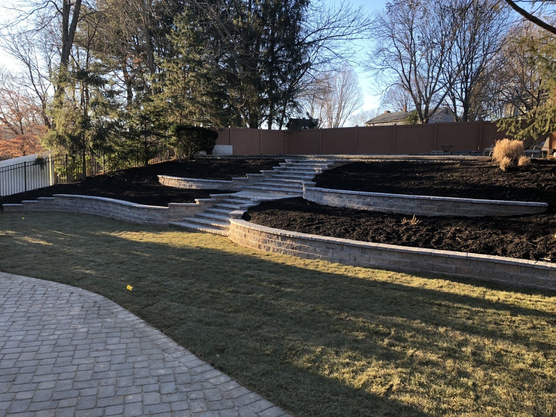 After Adding Backyard Grass — Middletown, NJ — Precision Landscape Contractors