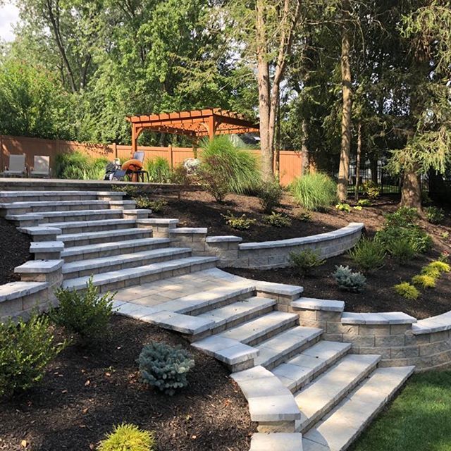 New Stone Steps — Middletown, NJ — Precision Landscape Contractors