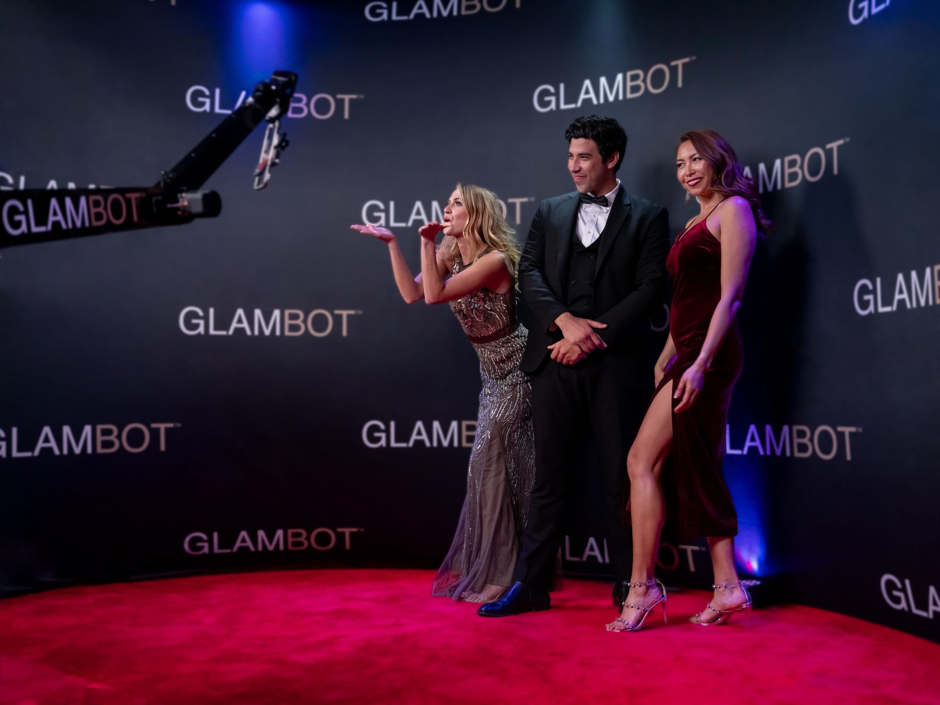 Corporate brand activation featuring GlamBot experiential technology