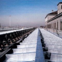 pensiline di una ferrovia