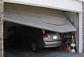 Broken garage door