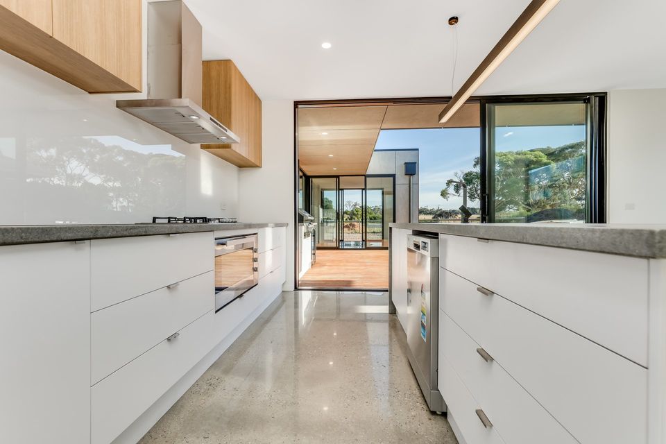 Adapt Design Group,Harris Build, Inverloch3996, Inverlochatrealty,Inverloch3996,Inverloch,Colorbond,Aluminium cladding, @realty, concrete cladding,Polished concrete floors, Inverloch Real Estate Agent