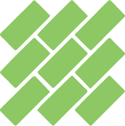 Green brick pattern.