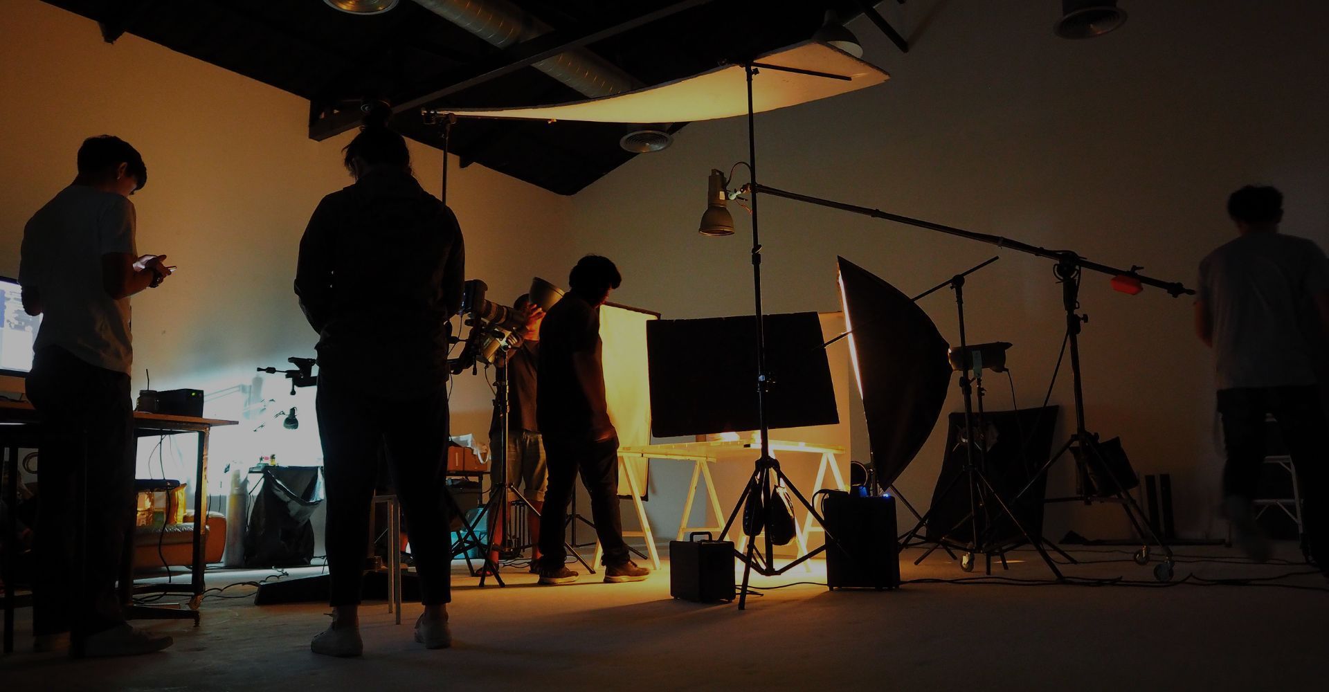filming on set