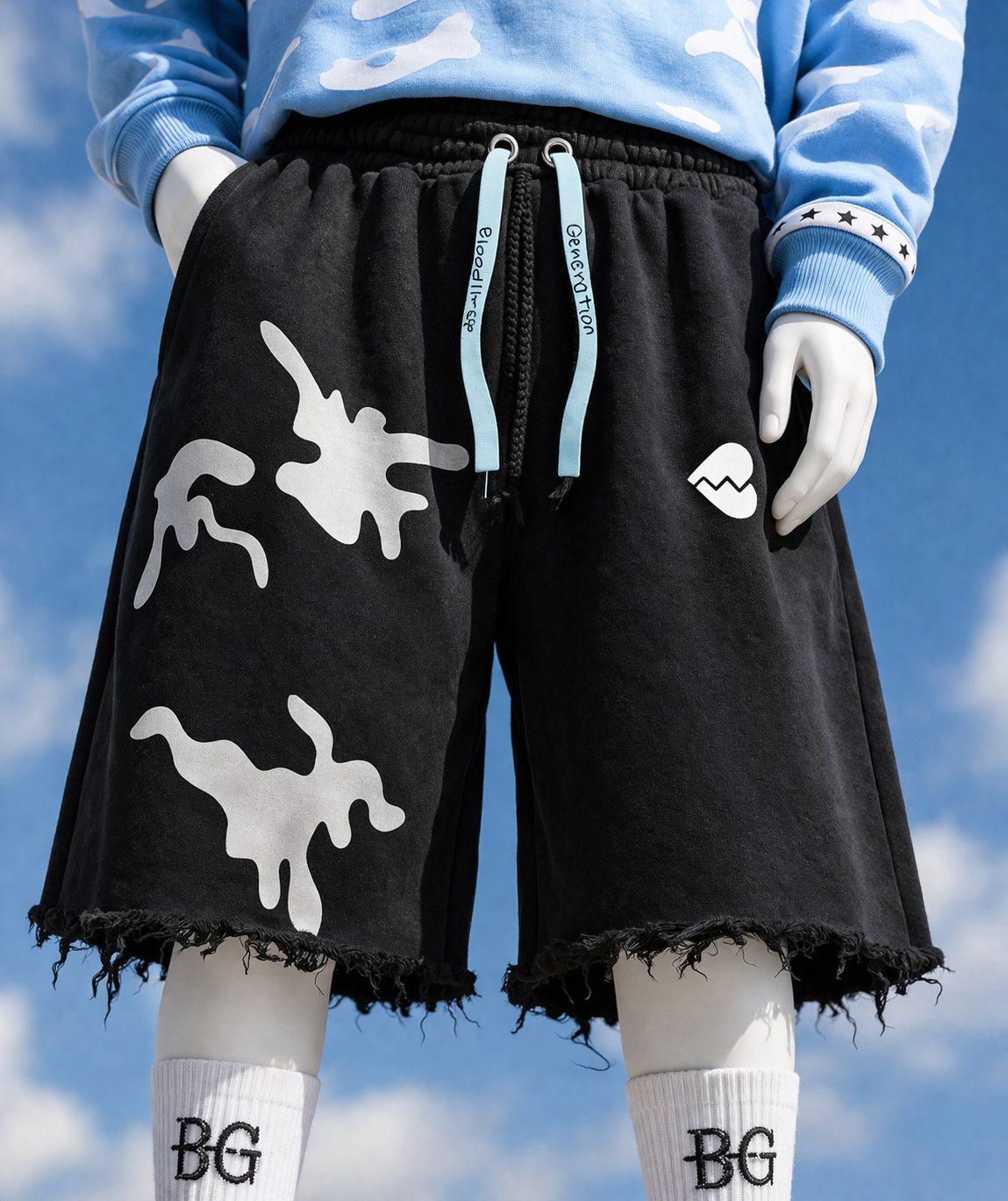 Bloodlinee Camo Shorts