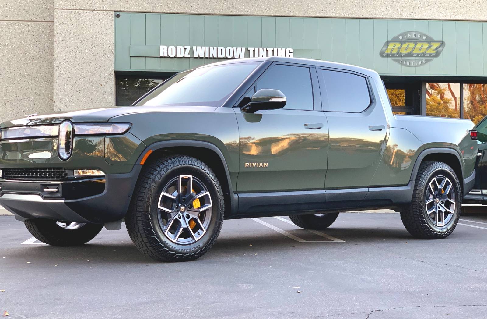 Green Rivian | Fountain Valley, CA | Rodz Tint Shop