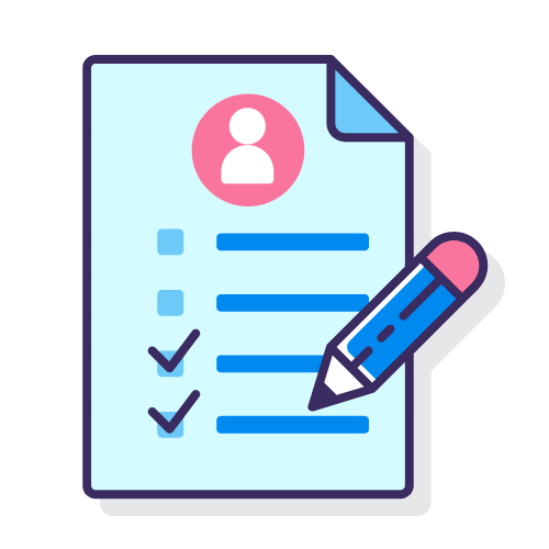 A pencil is being used to write on a piece of paper.