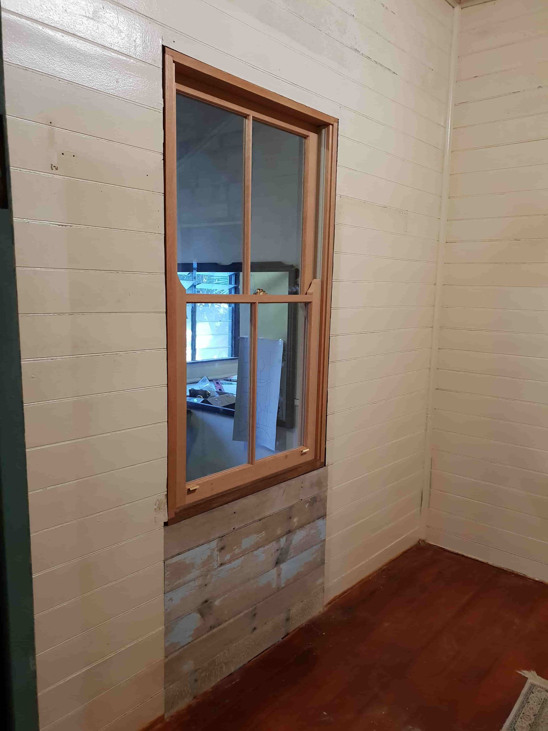 Wooden Window In The House — Gaspen Builders & Carpenters in Kirwan, QLD