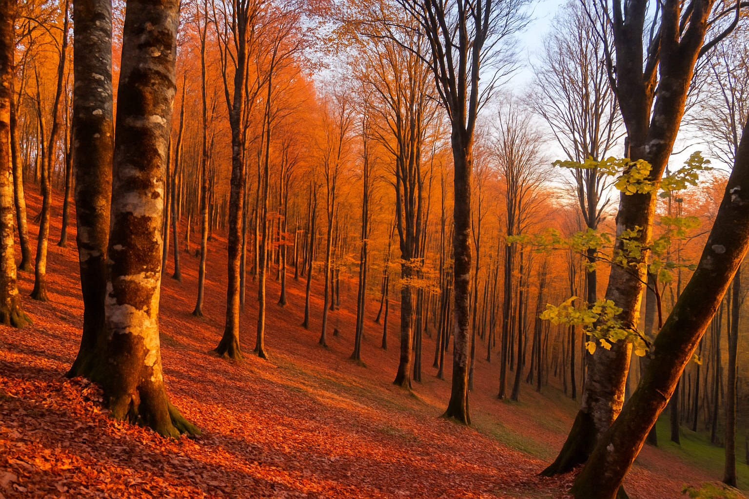 Sbaduri forest in the fall