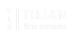 White TILIAN limo services logo.