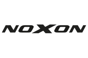 Het noxon-logo staat op een witte achtergrond.