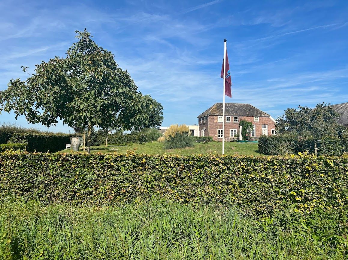 Terras aan de achterzijde van de studio