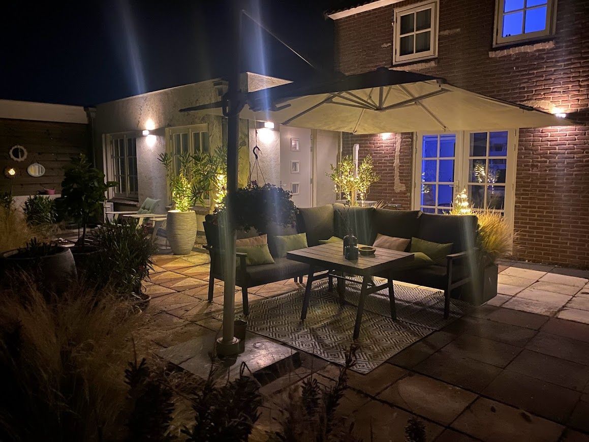 Rustige privé-tuin bij B&B Studio de Limes