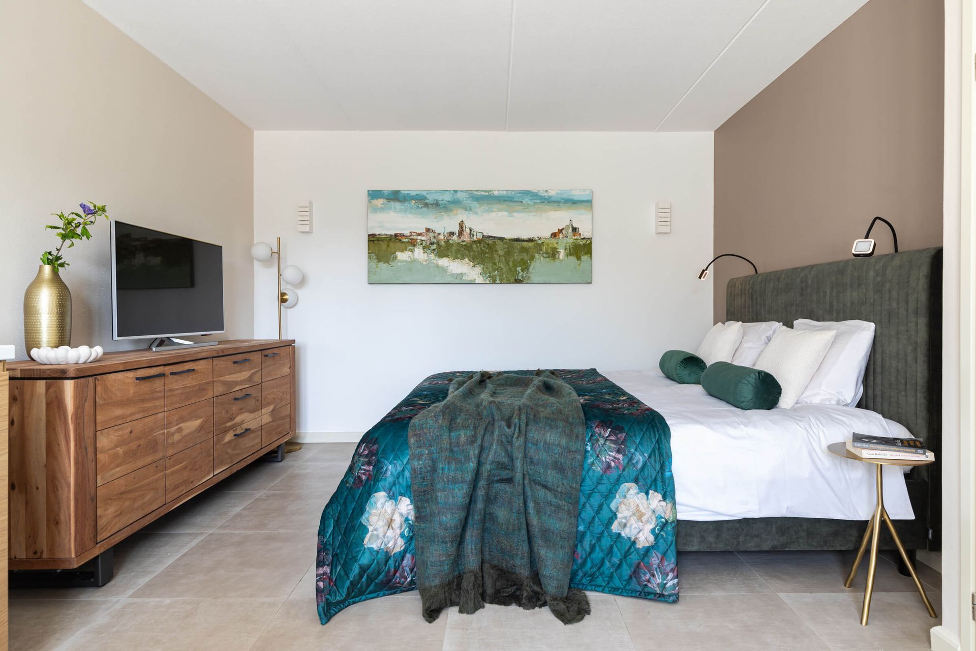 Detailfoto van luxe beddengoed