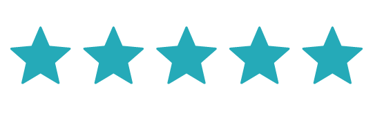 five stars review icon