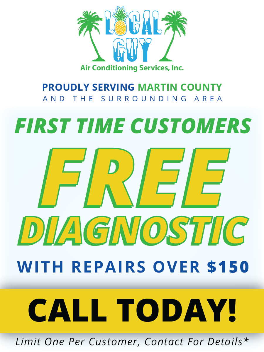 A sign that says free diagnostic with repairs over $ 150