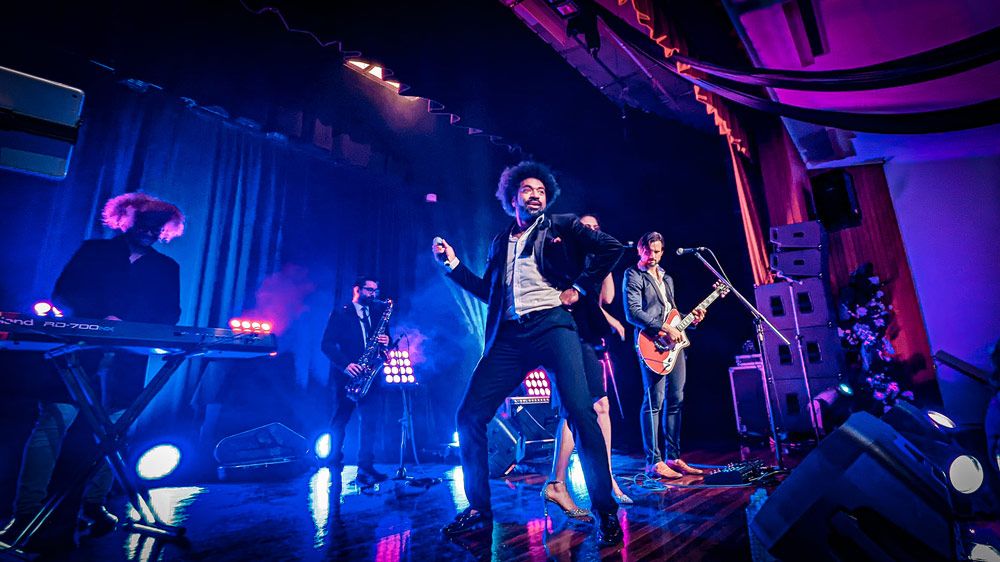 Men Dancing And Singing On The Stage Concert β Kennedy Amplifier Hire Service In Mackay QLD