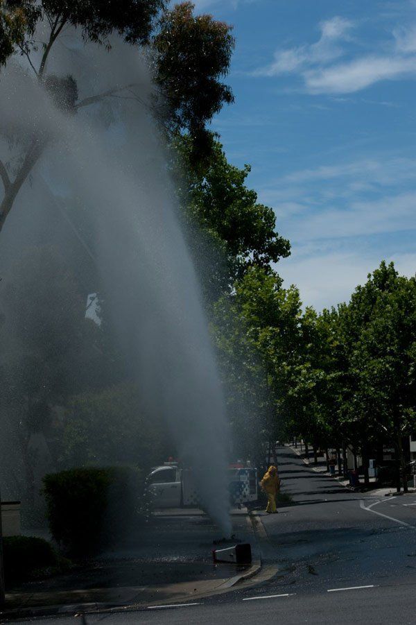 Bursting Water on Broken Water Line — Melbourne, VIC — The Leak Detector