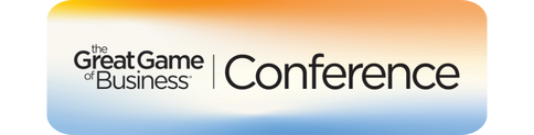 The logo for the great game of business conference