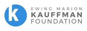 The logo for the ewing marion kaufman foundation