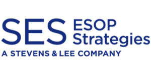 The logo for esop strategies a stevens & lee company
