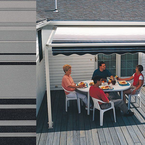 Black Stripe 280 — Black Striped Awning Design in Kelso, WA