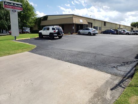 Collision Repair — Auto Workshop Mechanic Inspecting Car in Tulsa, OK