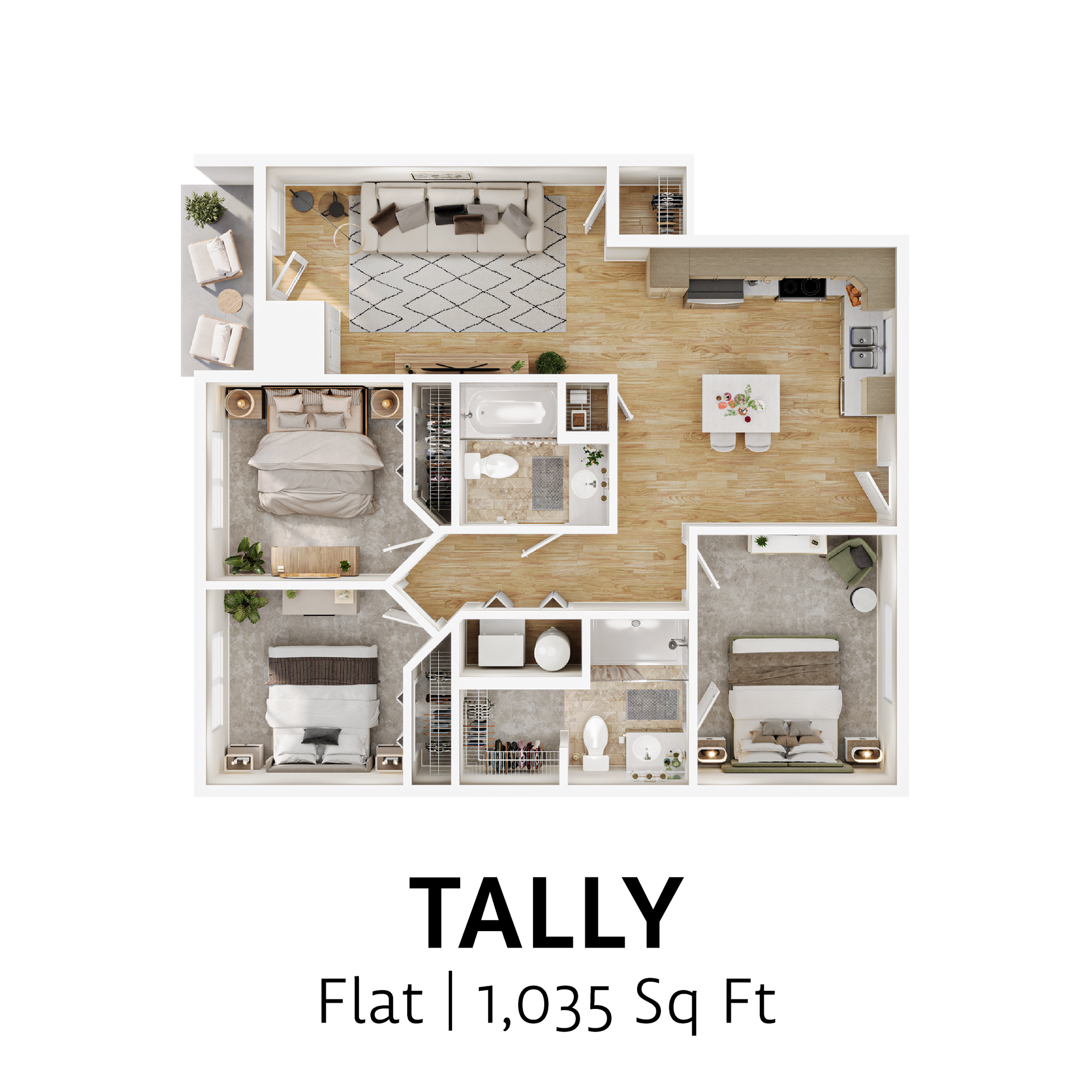 Tally floor plan