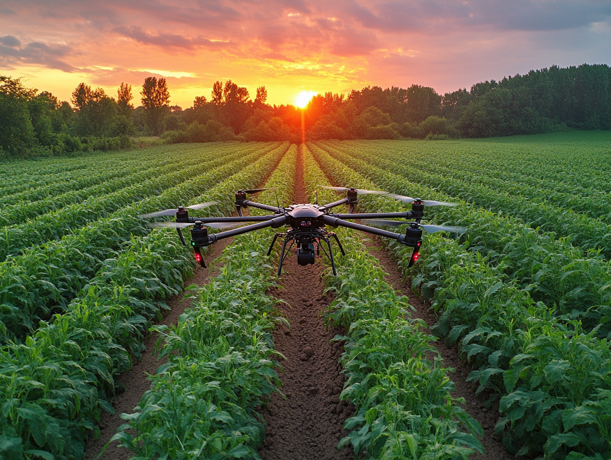 A man in a hat is working in a greenhouse.