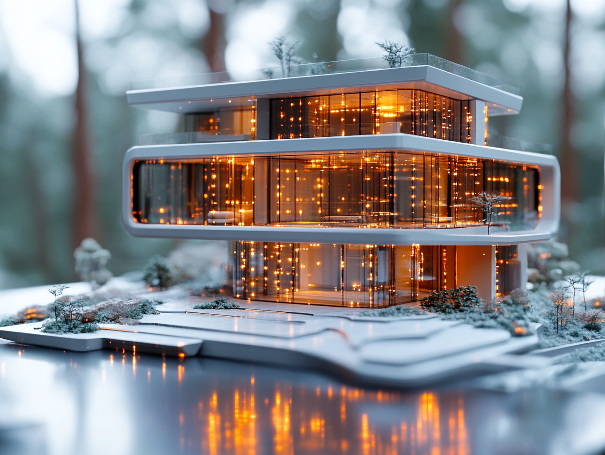 A man is sitting at a desk with a laptop and a notebook.